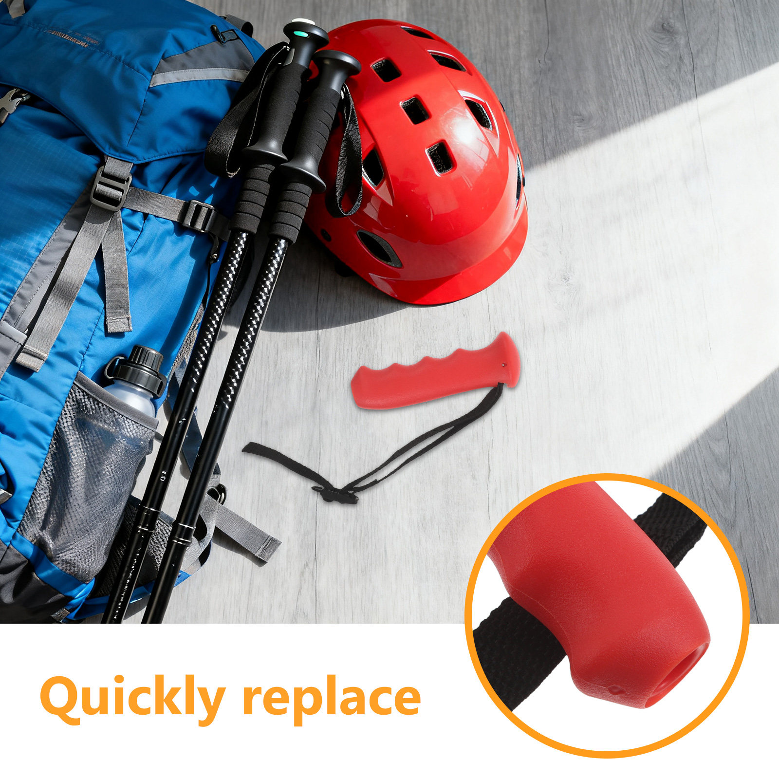 Cabo Ergonômico Vermelho para  - Outdoor Sport Climbing Gear avaliação e preço